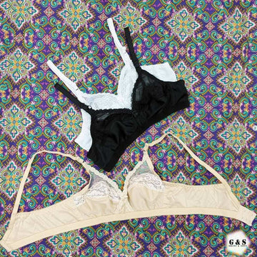 Pack Of 3 Jersey Net Bra