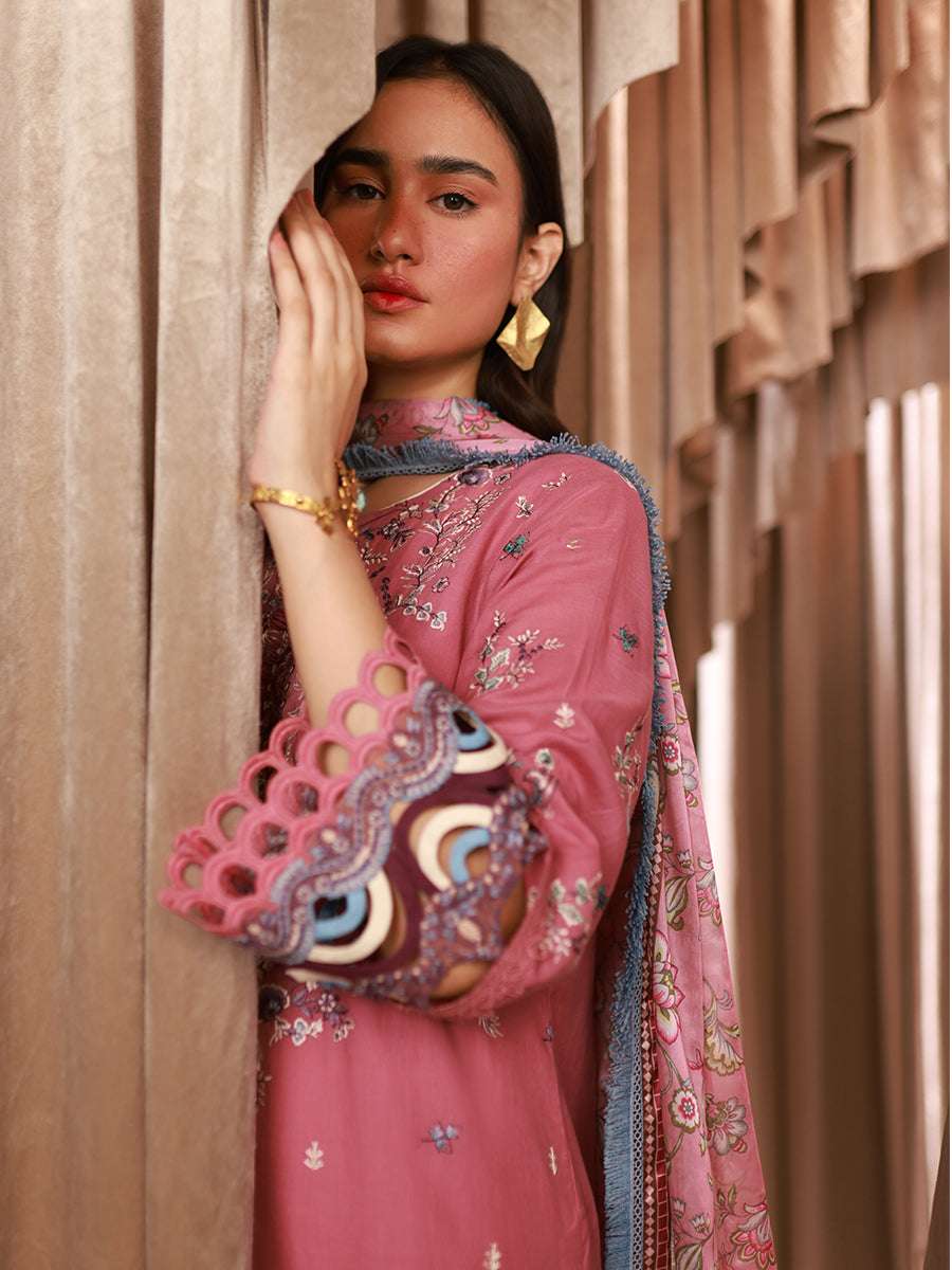 1 & Get 1 Free - LUXURY LAWN EMBROIDERED SUIT