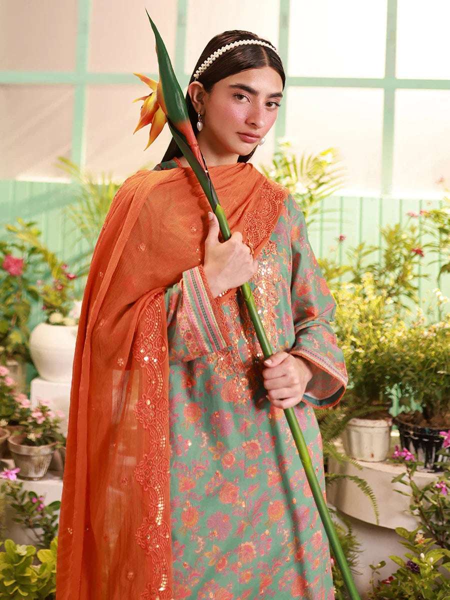 1 & Get 1 Free - LUXURY LAWN EMBROIDERED SUIT