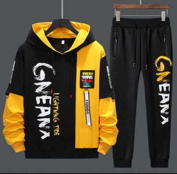 Men’s Printed Winter Tracksuit Set – Stylish Hoodie & Jogger Pants | 786497