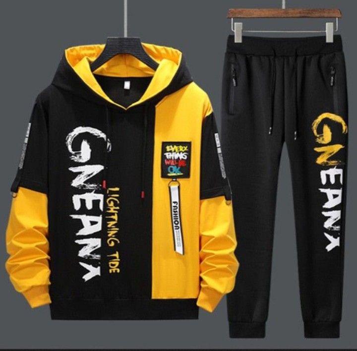 Men’s Printed Winter Tracksuit Set – Stylish Hoodie & Jogger Pants | 786497