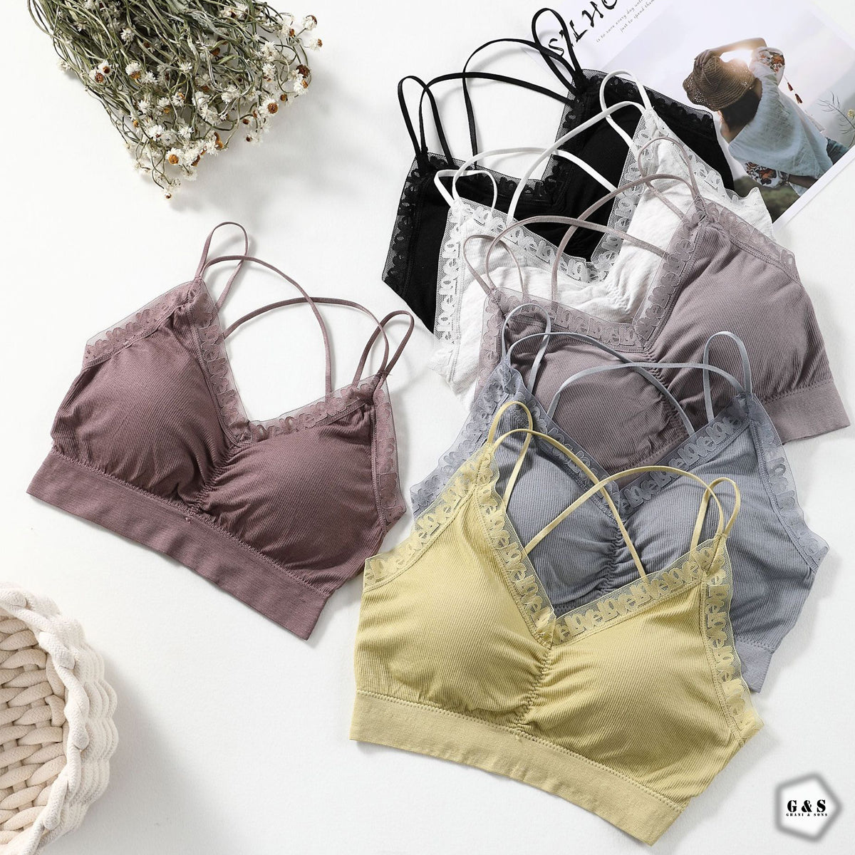 New Design Pack Of 3 Cross Back Casual/Sports Bralette