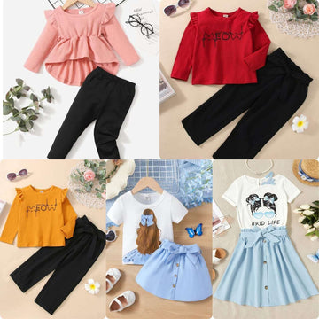 Premium Summer Baby Girl Suits (Pack of 5) Kids Collection - All Sizes Available Article#76288