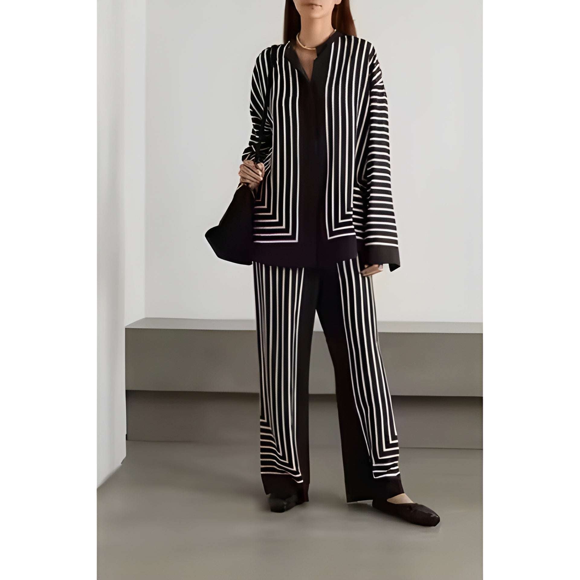 Buy 1 Get 1 Free - Chic Casual Floral Print Coord Two-Piece Set with Pants | Western Style Cotton Summer Suit 76389 (40% Off Super Summer Sale!