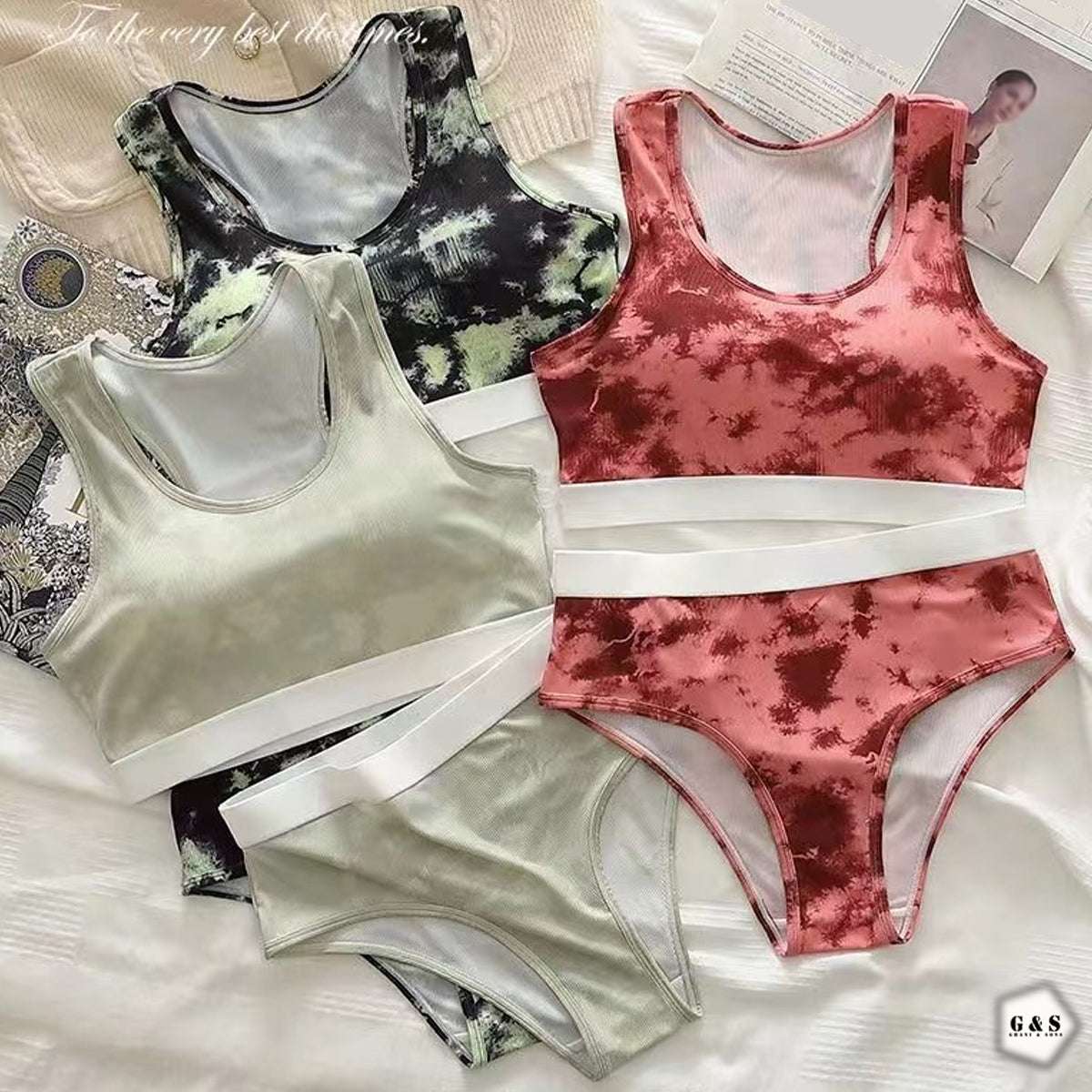 Pack Of 3 Sports Bra With Panty Set