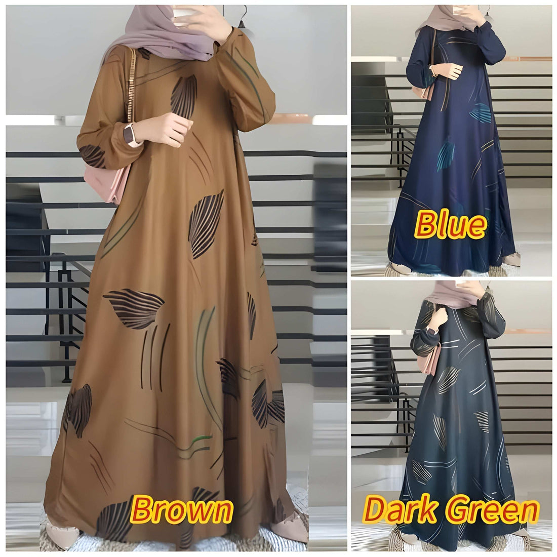 Pack of 3 Stylish Abaya l Premium Quality l All Sizes Available #1103