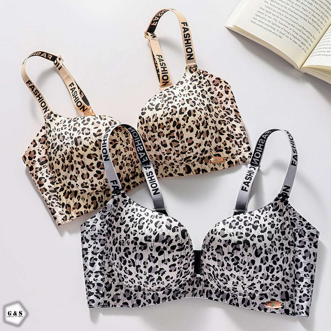 Pack Of 2 High Quality Non Wired Seamless Printed Pushup Bras