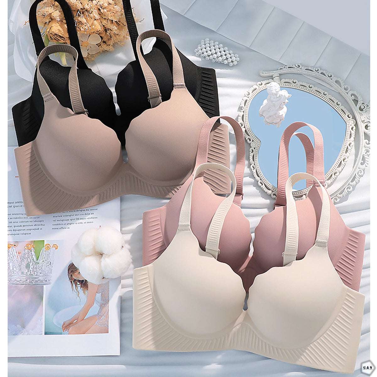 Pack Of 3 Extreme Pushup Non-Wired Seamless Bras