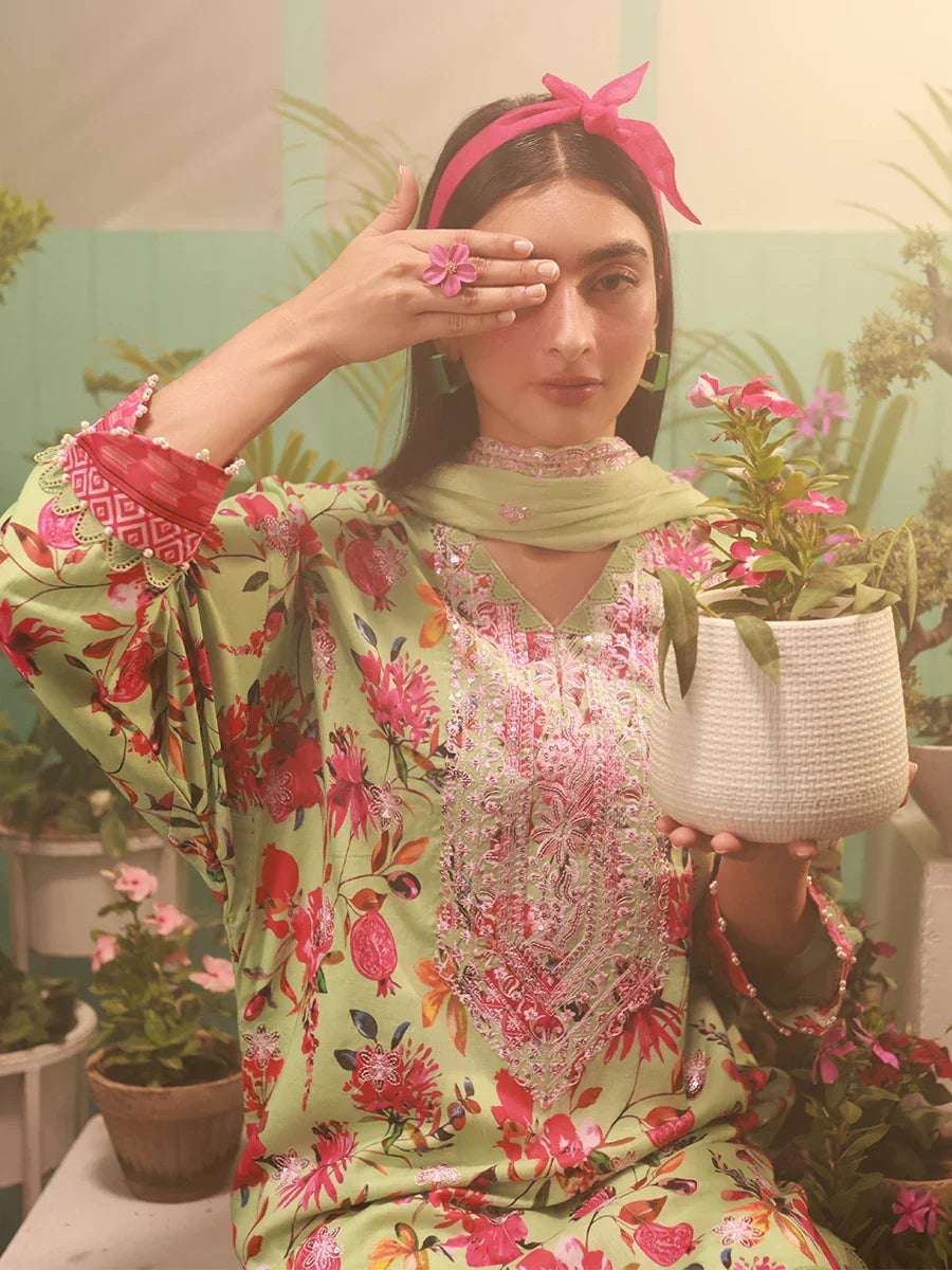 1 & Get 1 Free - VIVAD - LUXURY LAWN EMBROIDERED SUIT