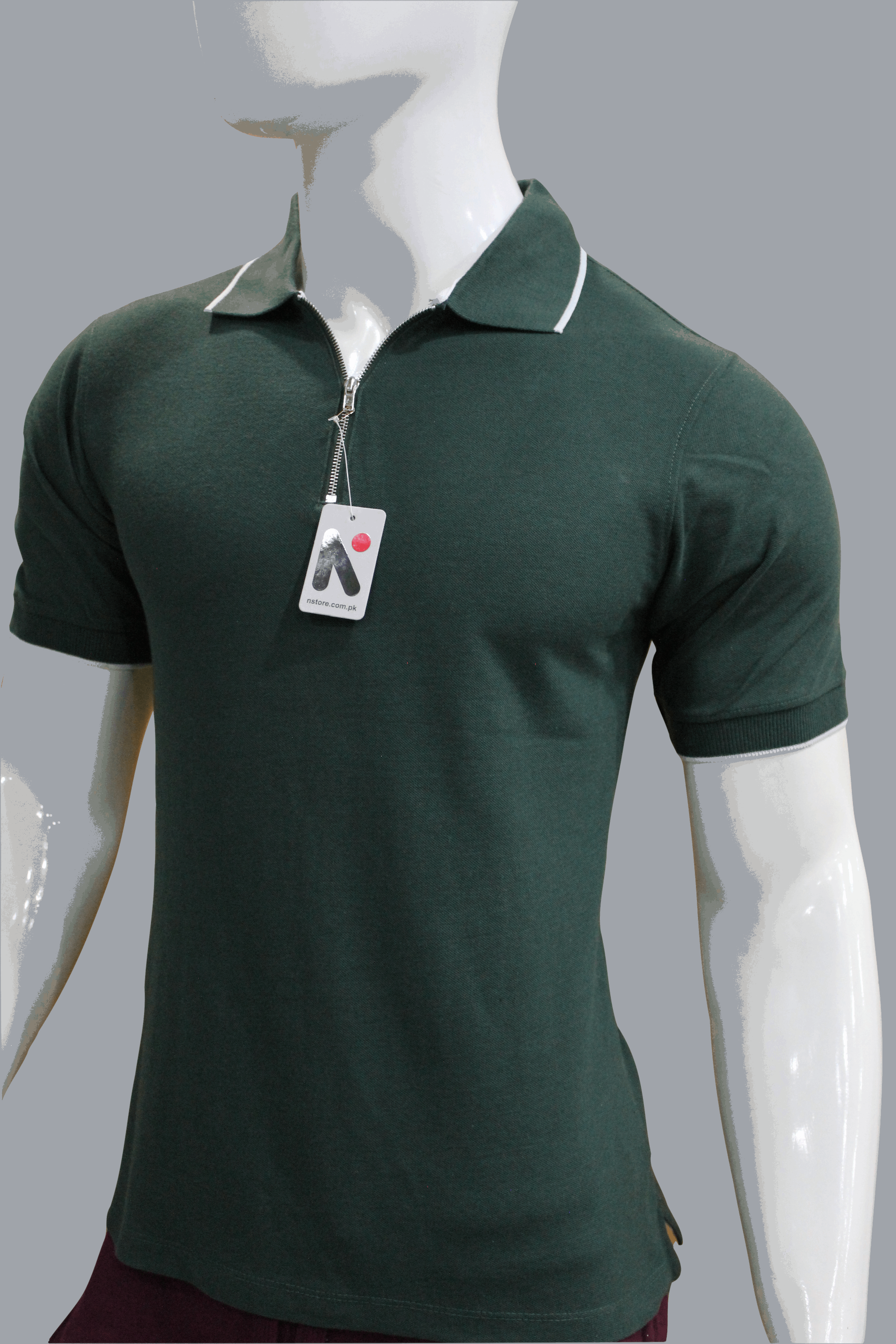 Mens Ziper Summer Polo Shirt