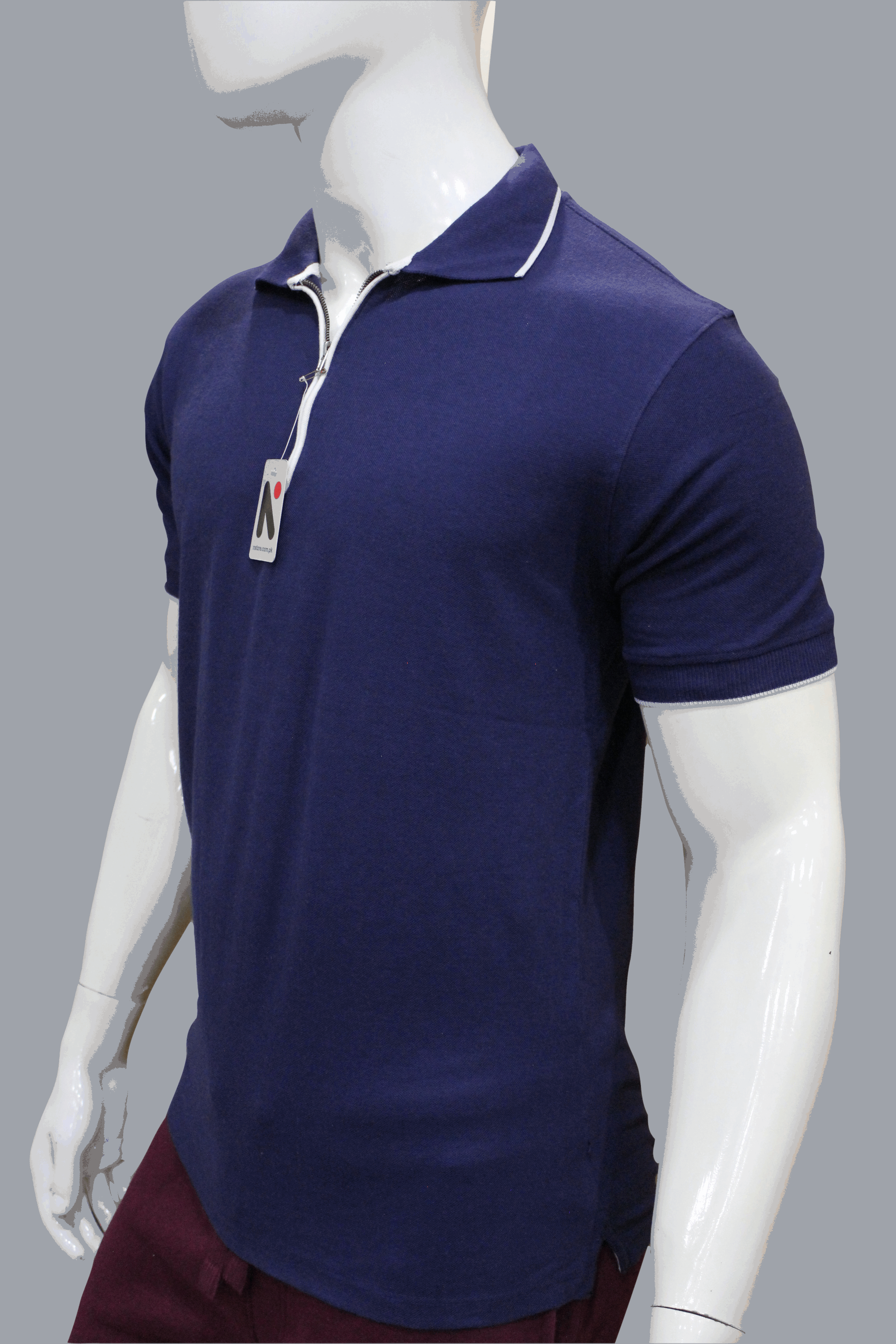 Mens Ziper Summer Polo Shirt