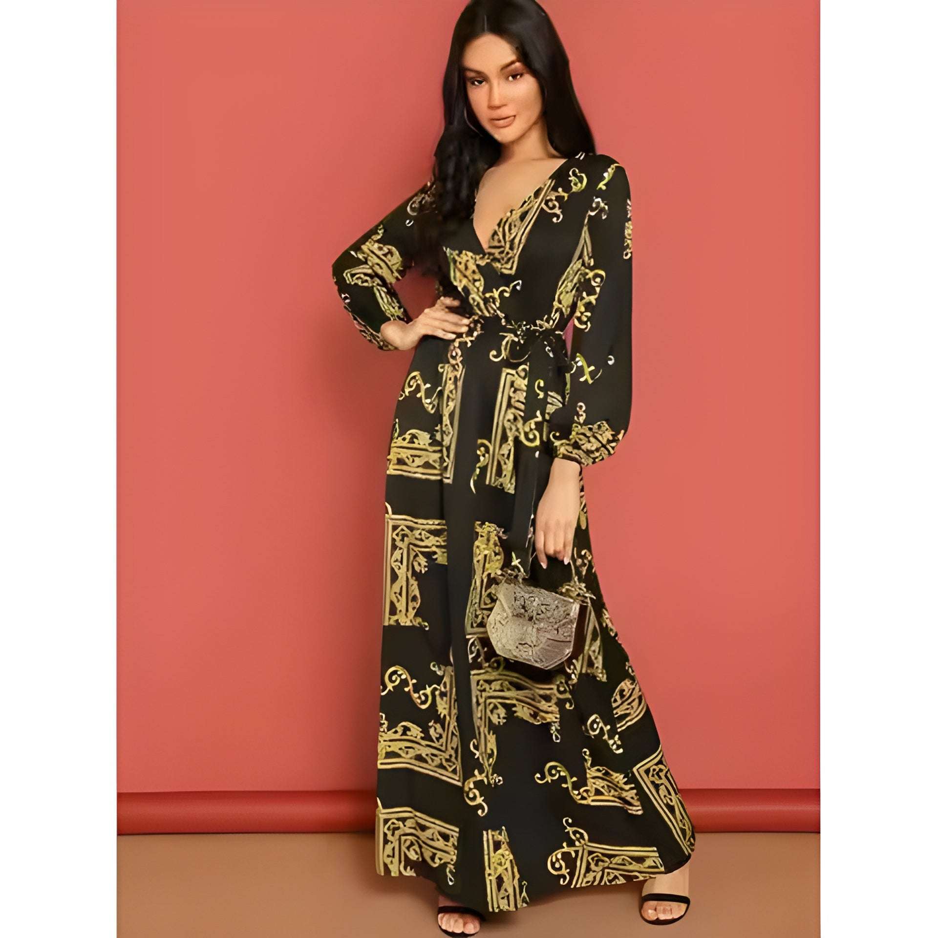 Buy 1 Get 1 Free - Chic Casual Floral Print Coord Two-Piece Set with Pants | Western Style Cotton Summer Suit 76385 (40% Off Super Summer Sale!