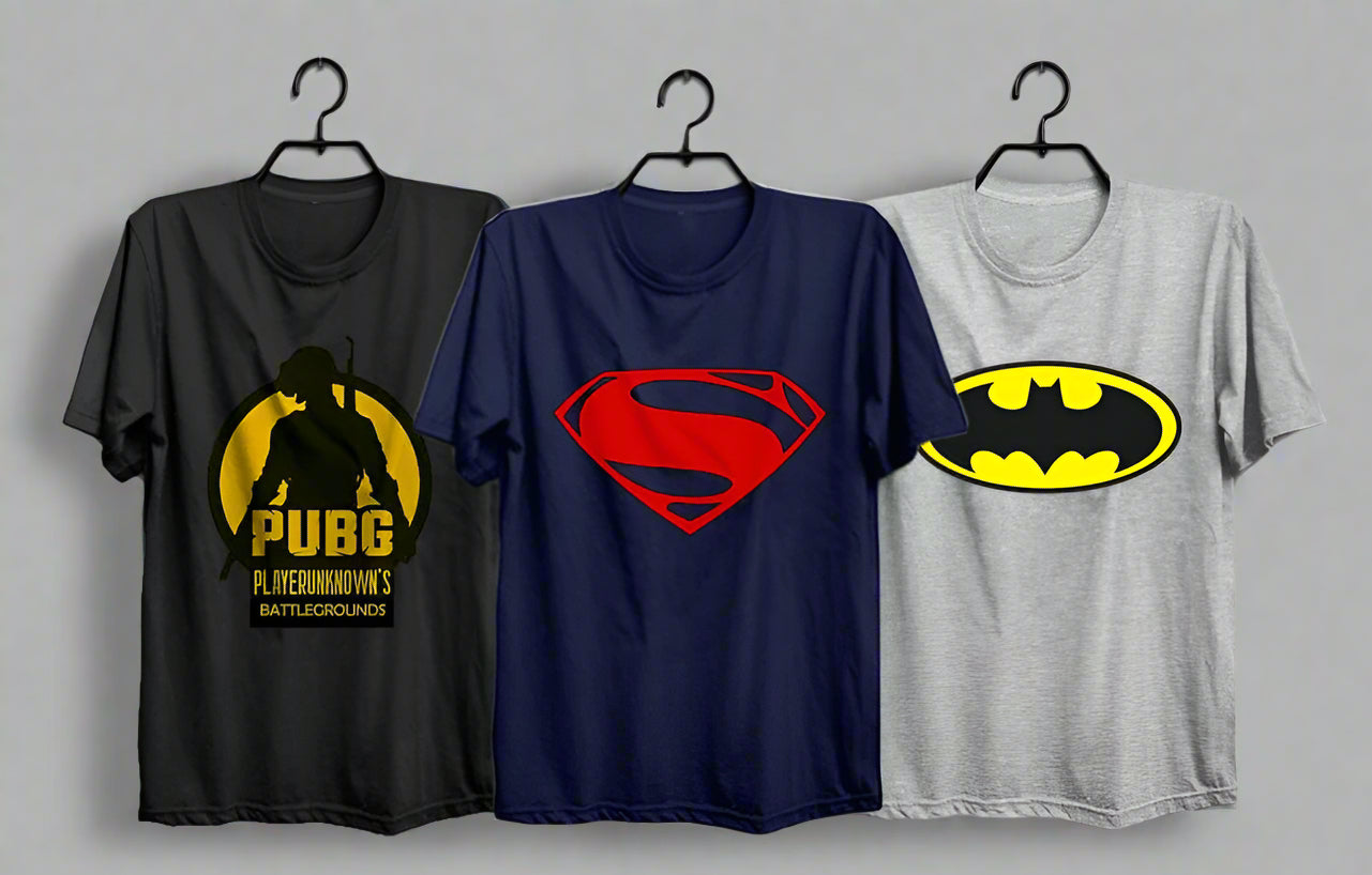 Pack of 3 Printed T-Shirt