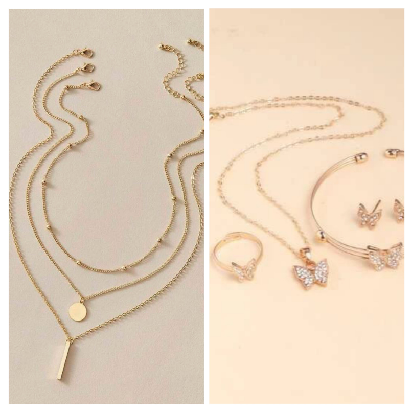 Stylish Layered Necklace Set – Buy 1 Get 1 Free | Stock Clearance Offer Deal87664