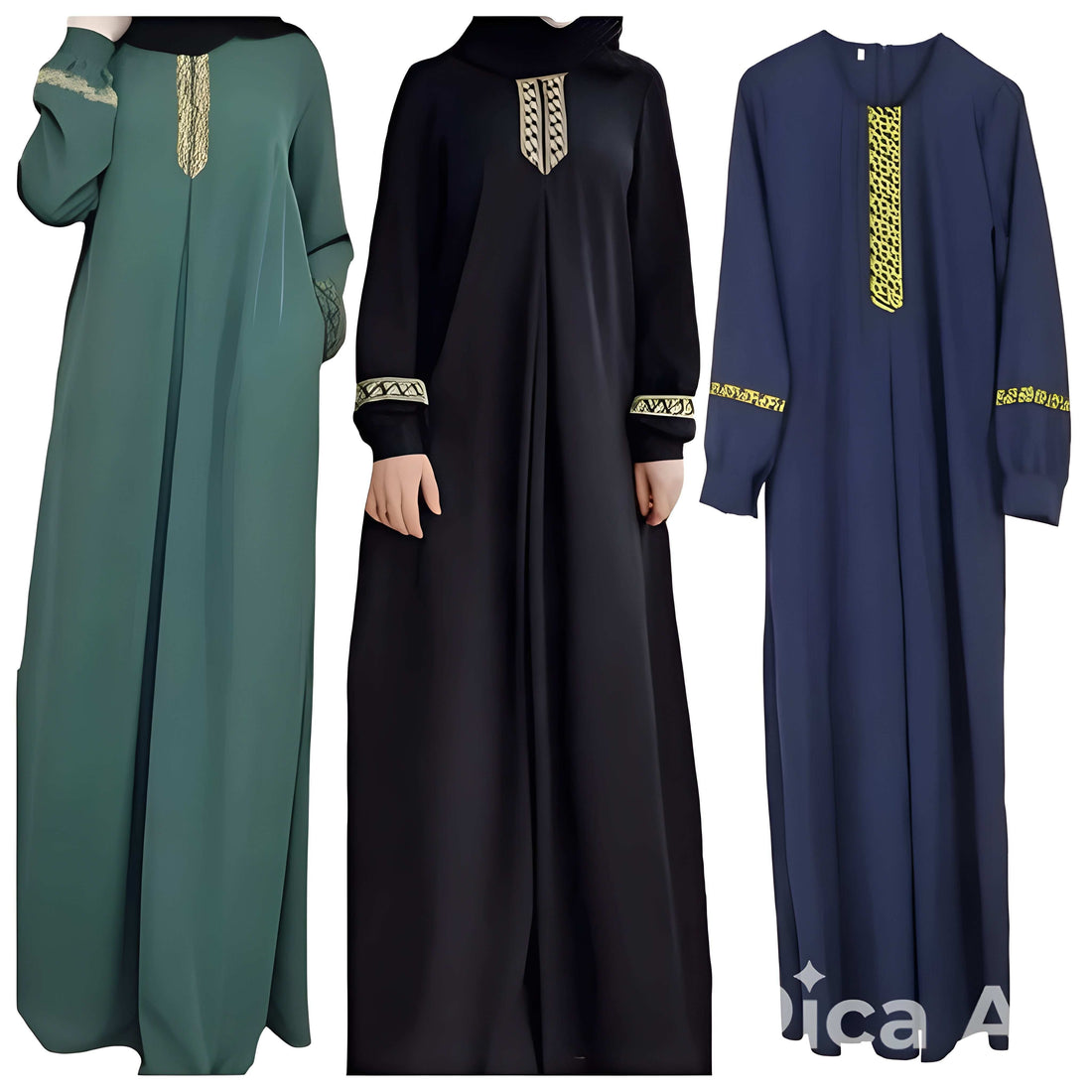 Pack of 3 Stylish Abaya l Premium Quality l All Sizes Available #1094