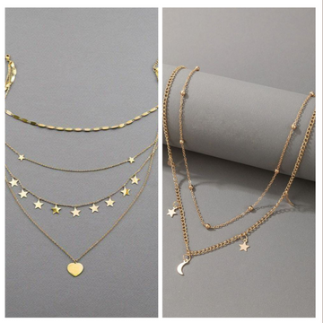 Stylish Layered Necklace Set – Buy 1 Get 1 Free | Stock Clearance Offer Deal87665