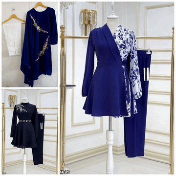 Pack of 3 Women's Casual Summer Suit Set Stylish,  Premium Stitched Kurti & Trousers l 40% OFF l 7634958