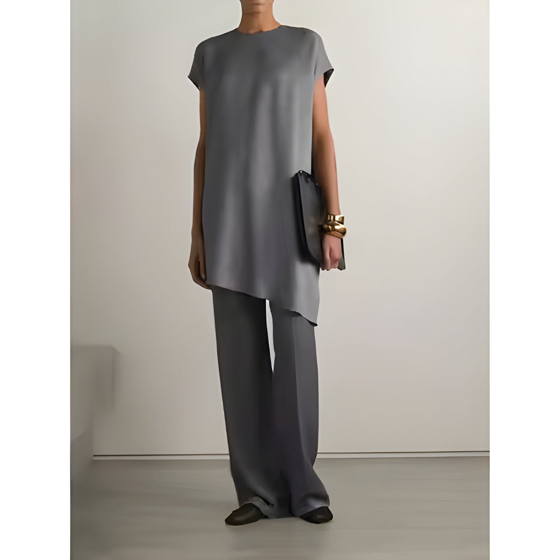 Buy 1 Get 1 Free - Chic Casual Floral Print Coord Two-Piece Set with Pants | Western Style Cotton Summer Suit 76386 (40% Off Super Summer Sale!