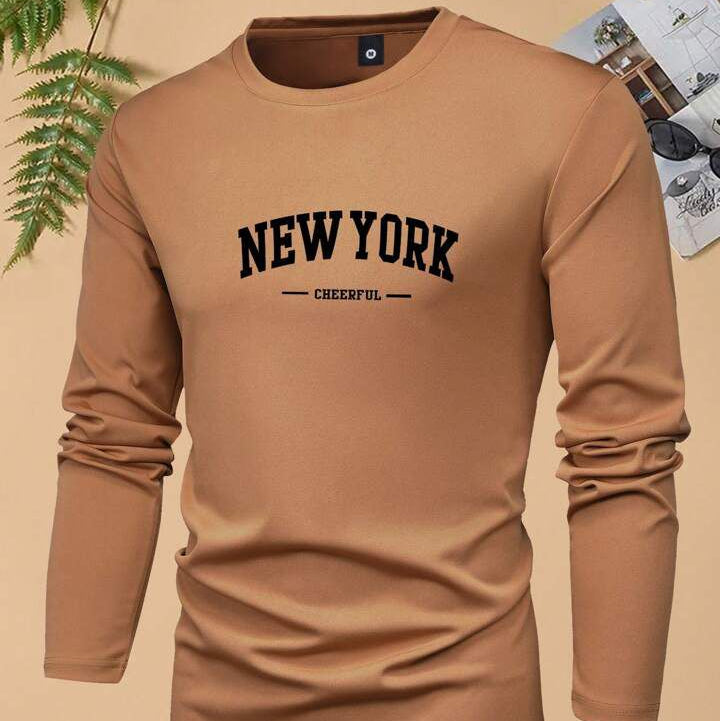 Men's Printed Full Sleeve T-Shirt