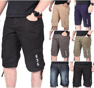Pack of 6 Cotton Shorts for Men – Breathable Summer Wear with Elastic Waist & Drawstring | Multi-Color | 7625