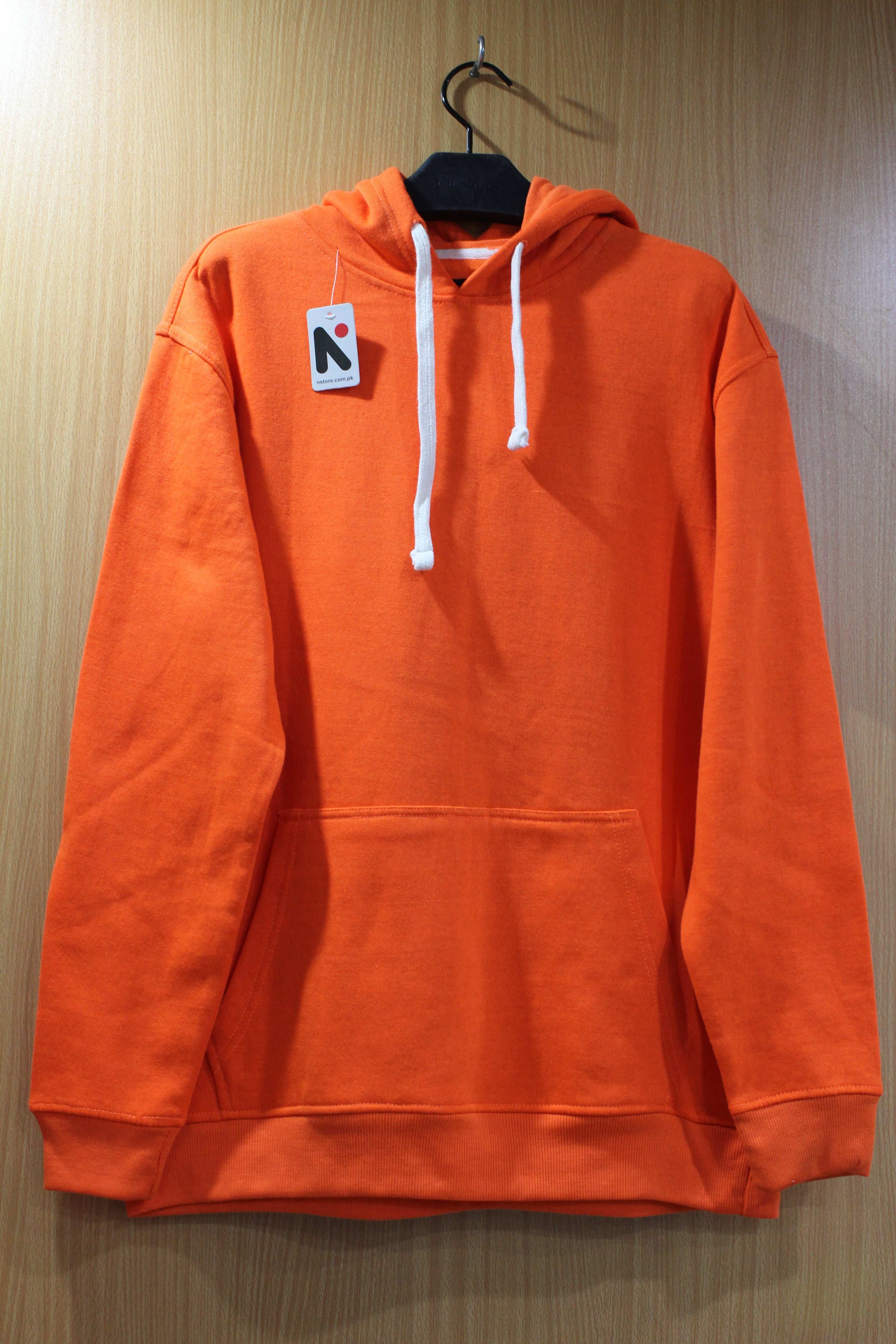 Solid Color Unisex Pullover Hoodie