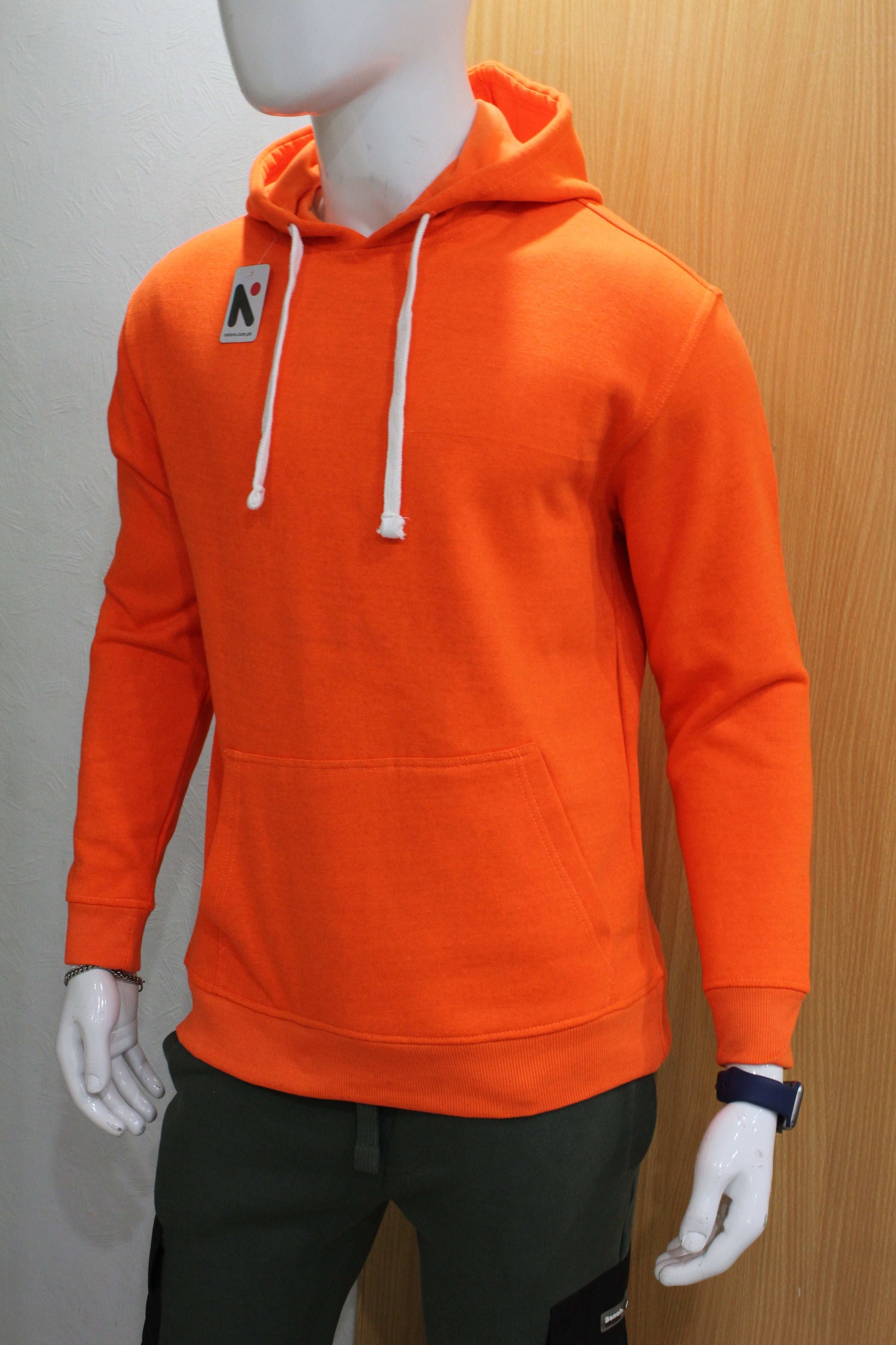 Solid Color Unisex Pullover Hoodie