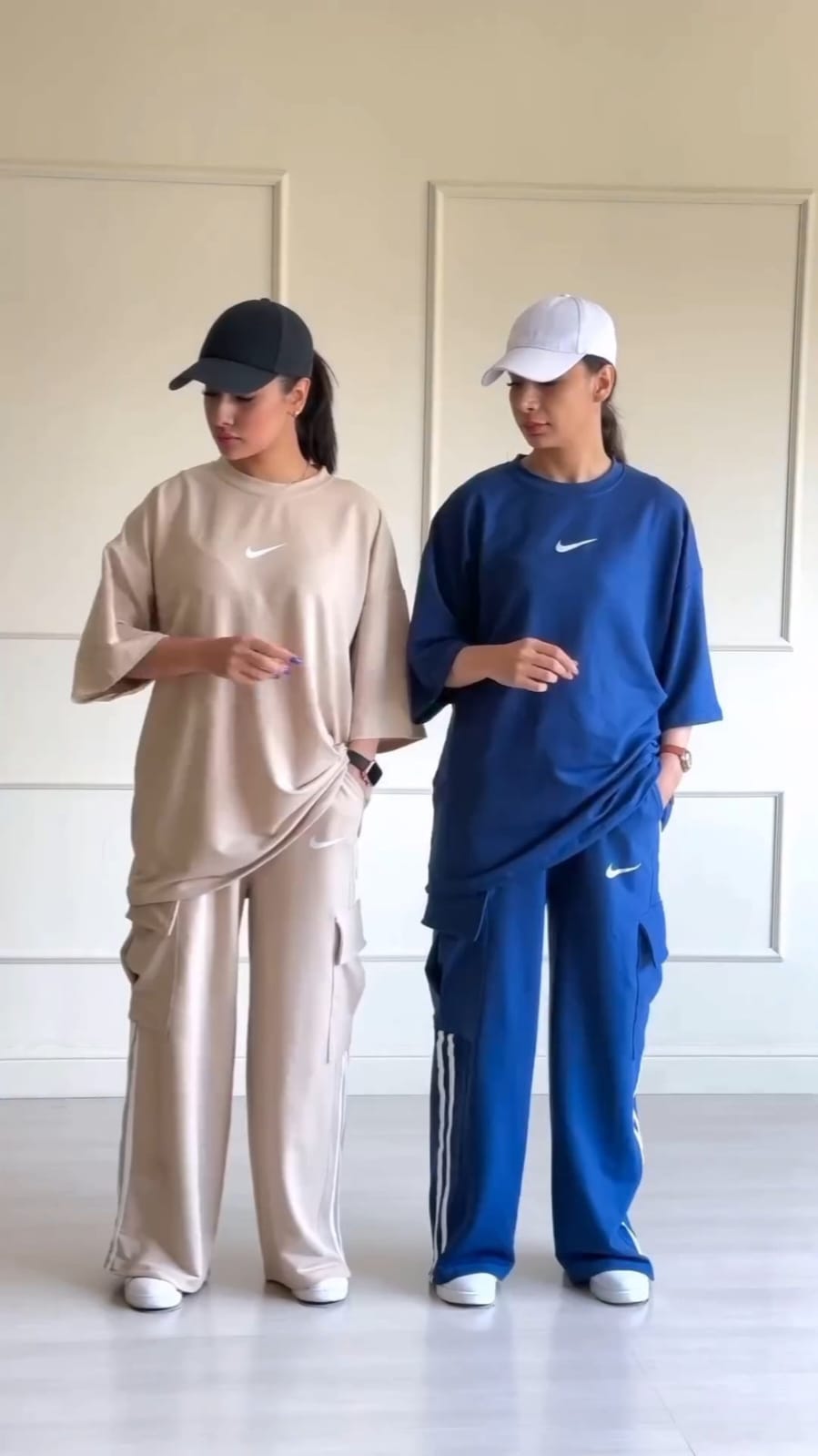 Urban Edge Drop Shoulder Tee & Cargo Cotton Jersey Set