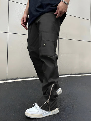 Men New Flap Button Pocket Cargo Pant / Trouser