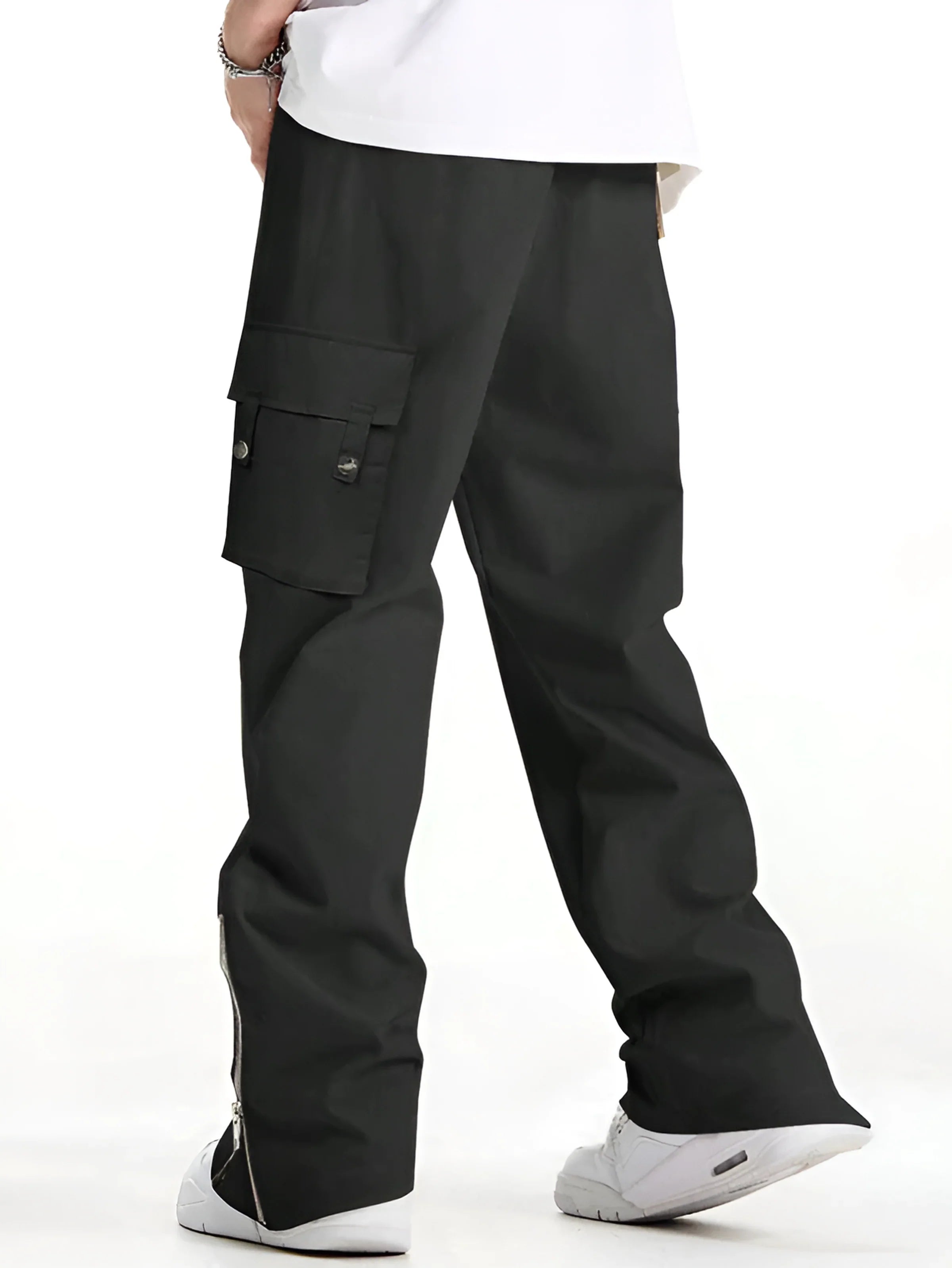Men New Flap Button Pocket Cargo Pant / Trouser