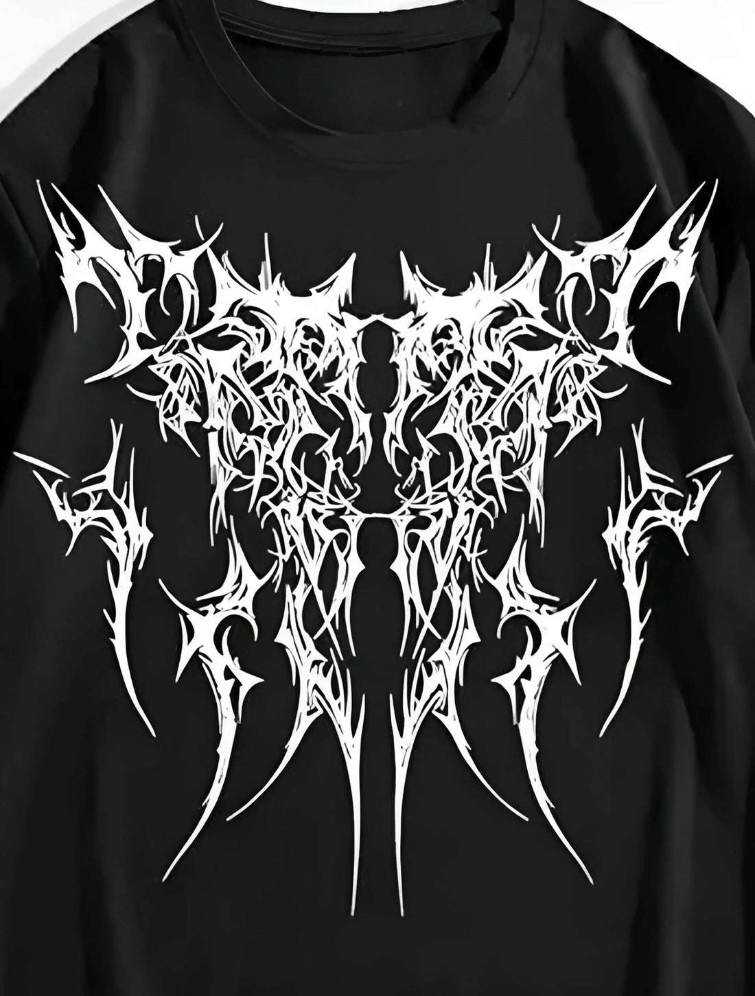 Men's Abstract Design Printed Drop Shoulder