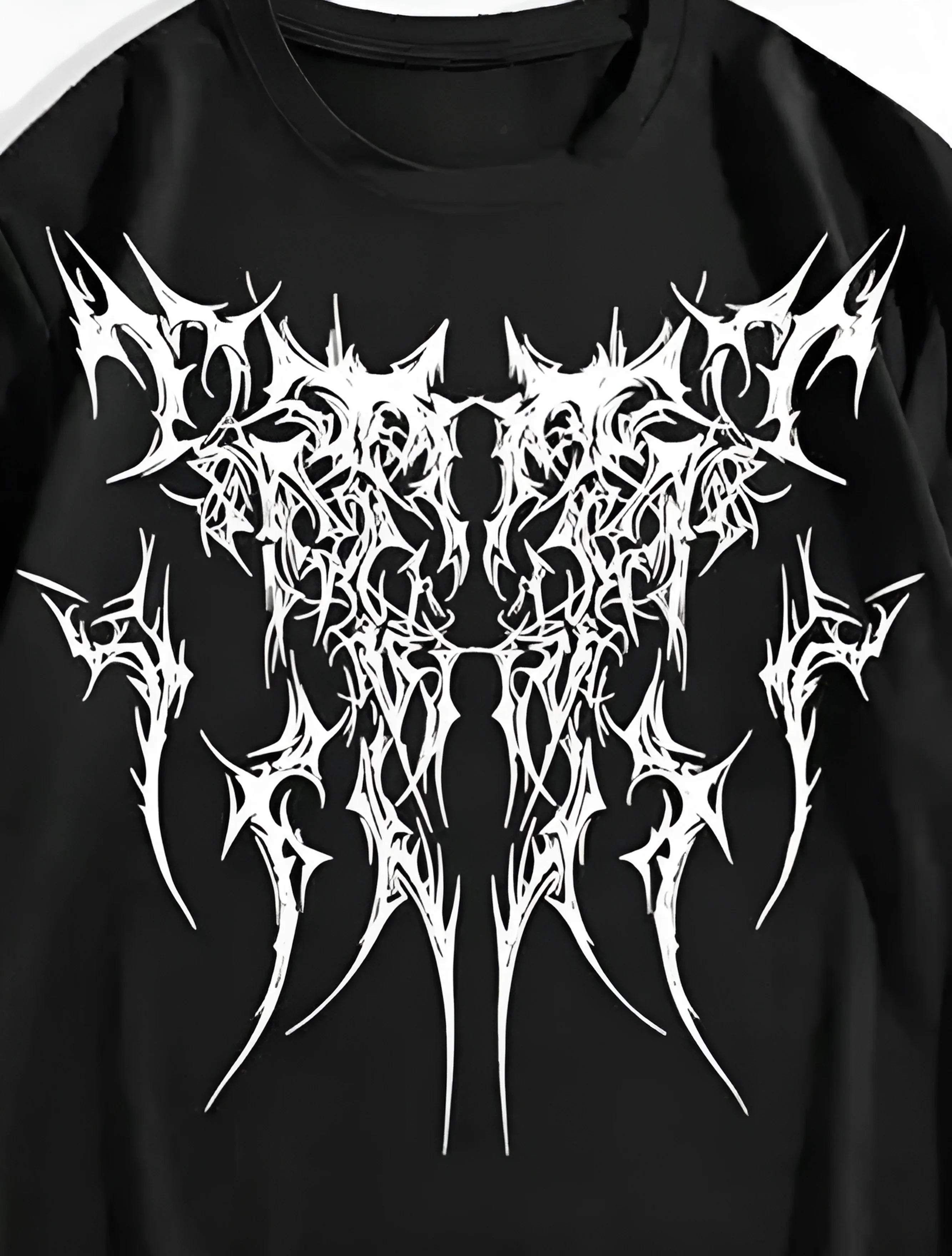 Men's Abstract Design Printed Drop Shoulder