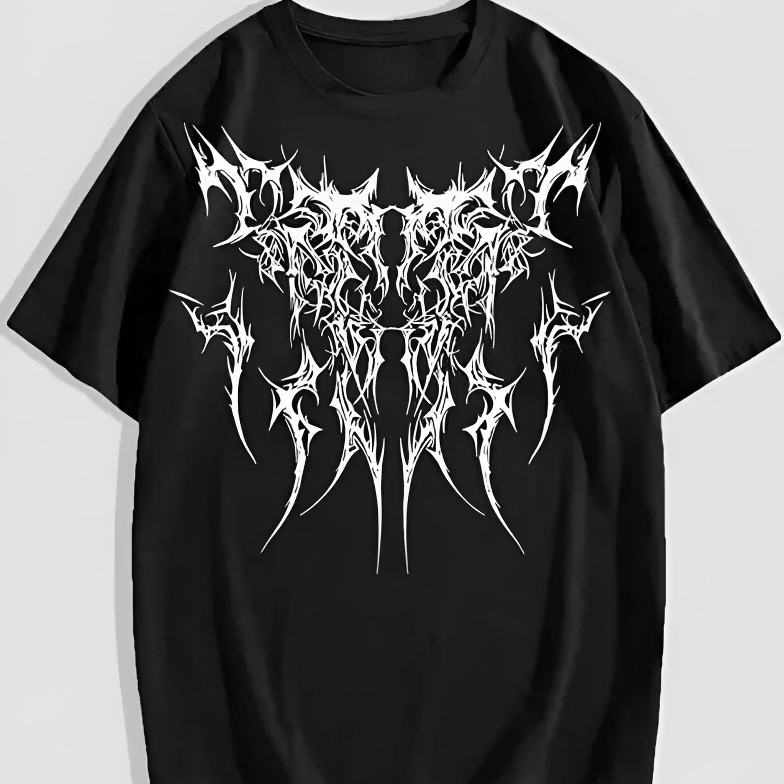 Men's Abstract Design Printed Drop Shoulder