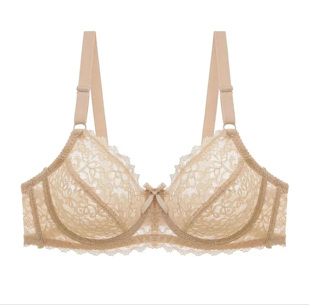 Transparent Cotton Bras – Pack of 2 | Non-Padded, Non-Wired, Full Net Design