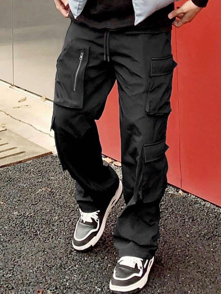 Men Flap Zip Pocket Cargo Pant / Trouser.