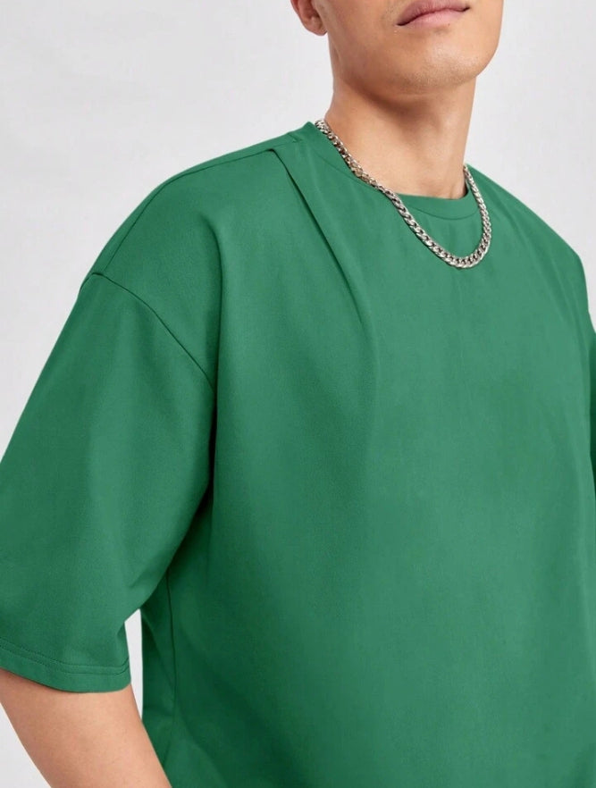 Men's Hypemode Loose Fit Solid Color Drop Shoulder.