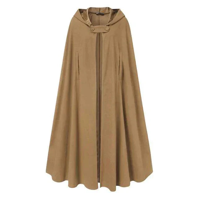 women's stylish long cape cloak hooded Coat Hoodies PonchomWarm Cosplay Outwear Windbreaker CH-330