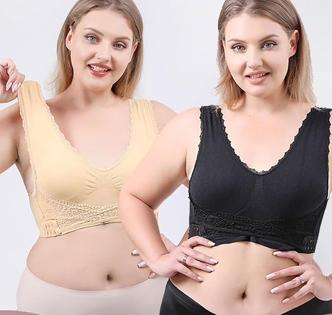 30% off - comfy corset bra front cross side buckle lace bras