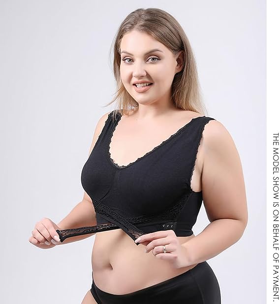 30% off - comfy corset bra front cross side buckle lace bras