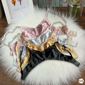 Pack Of 3 Soft Cotton Bras