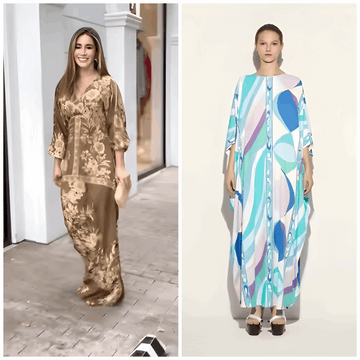 Buy 1 Get 1 Free - Chic Casual Floral Print Coord Two-Piece Set with Pants | Western Style Cotton Summer Suit 76383 (40% Off Super Summer Sale!