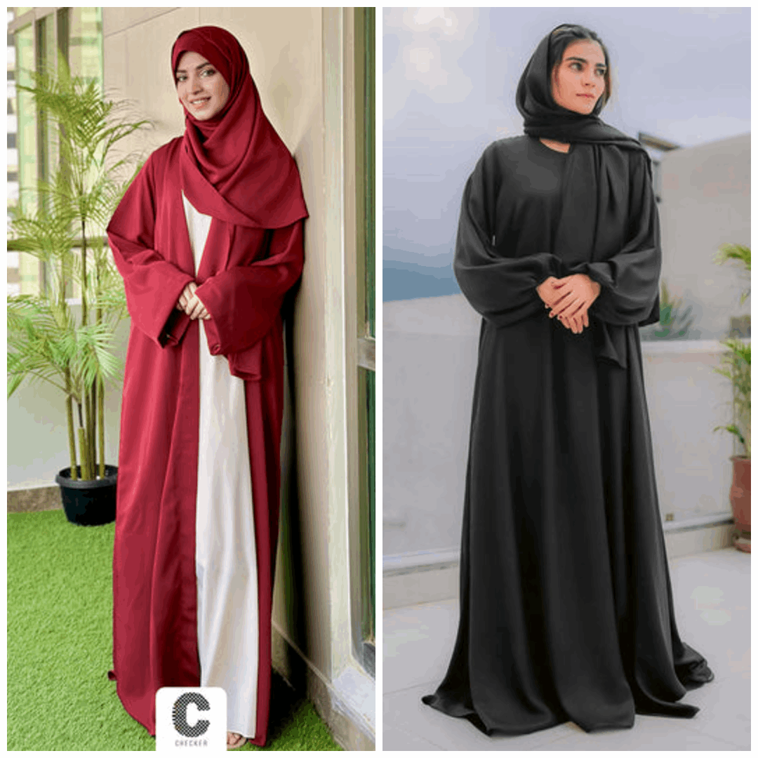Buy 1 Get 1 FREE Premium Georgette Abaya with Stoles All Sizes Available