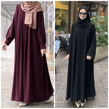 Buy 1 Get 1 FREE Premium Georgette Abaya with Stoles All Sizes Available 345336