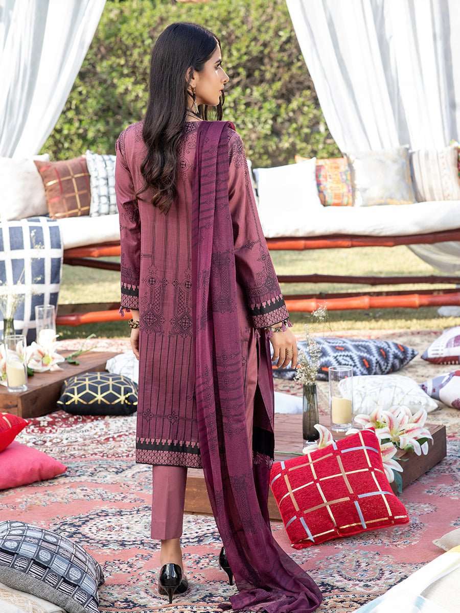 1 & Get 1 Free - Unstitched 2PC Printed Embroidered Lawn - Z'ure