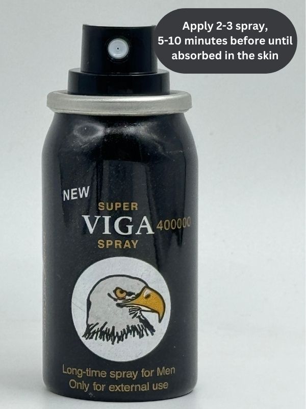 Viga Delay Spray For Men - Super Viga 400000 BLACK
